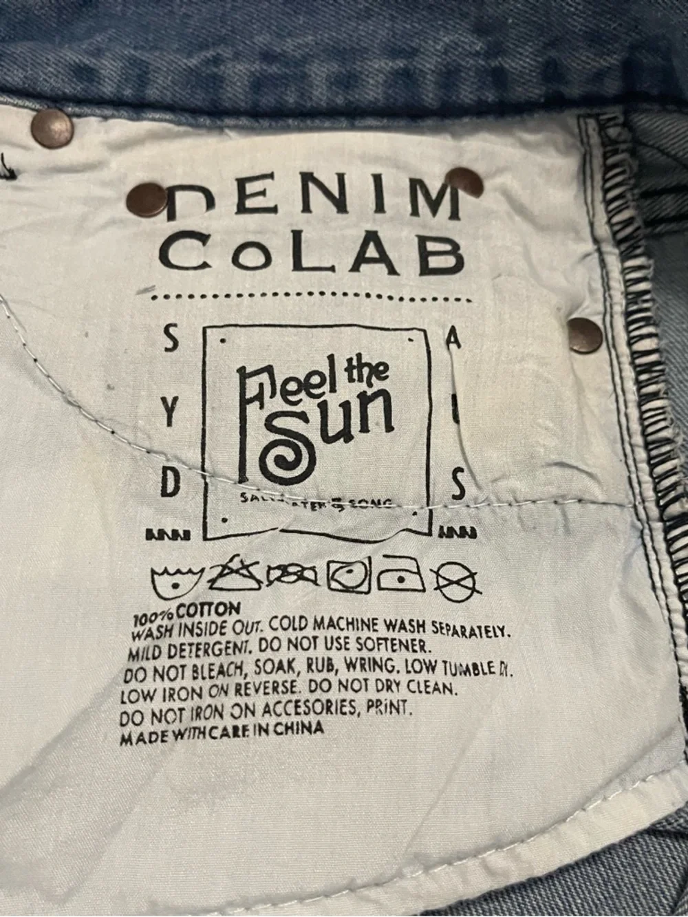 Denim CoLab Shorts - Picture 5 of 7